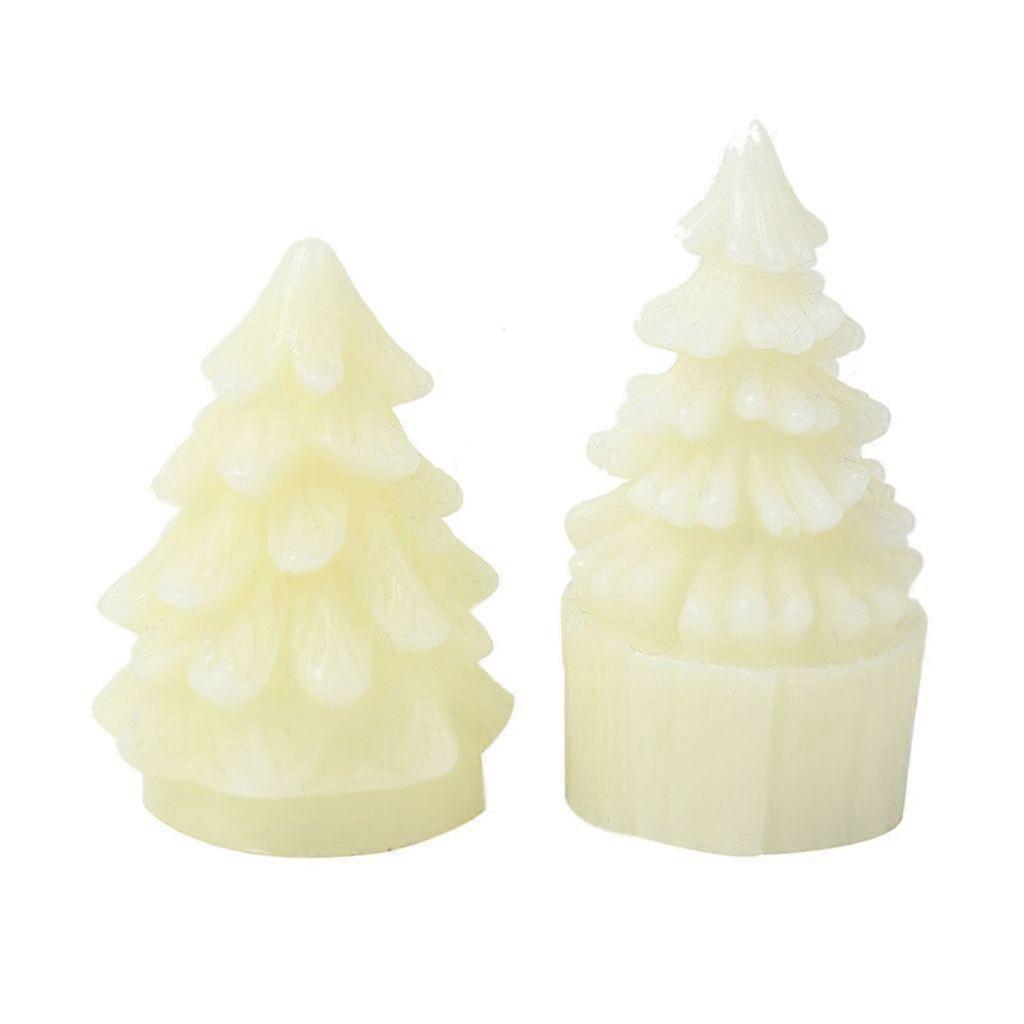 2pcs LED sans flamme bougie arbre de Noël bougie lumière mariage fête d’anniversaire