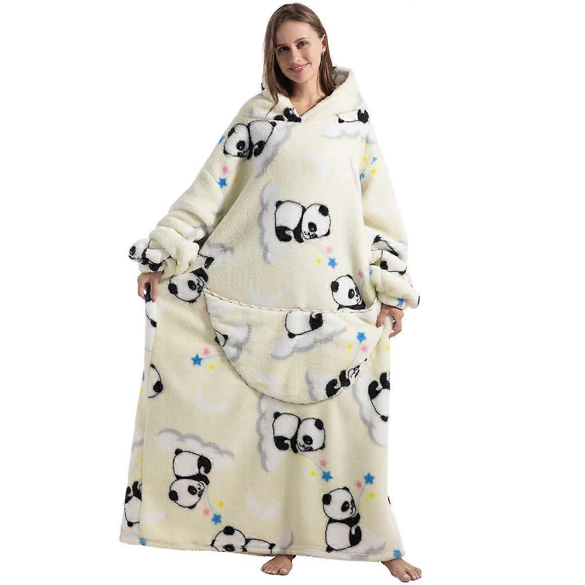 Warm Blanket Hoodie Blanket Throw Extra Long