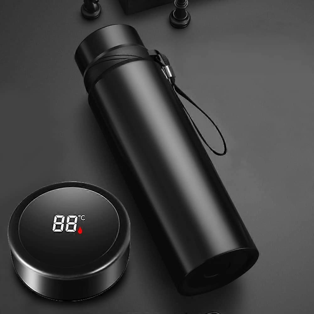 Coffee 21 Oz with LED Temperature Display, Double Wall Vacuum Insulated Tea Infuser Bottle for Hot or Cold Beverages