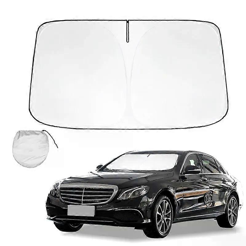 Windshield Sun Shade For Mercedes Benz E Class W213 W211 W212 W214 2006-2024Sunshade Sun Visor Protector Foldable Blocks UV Rays