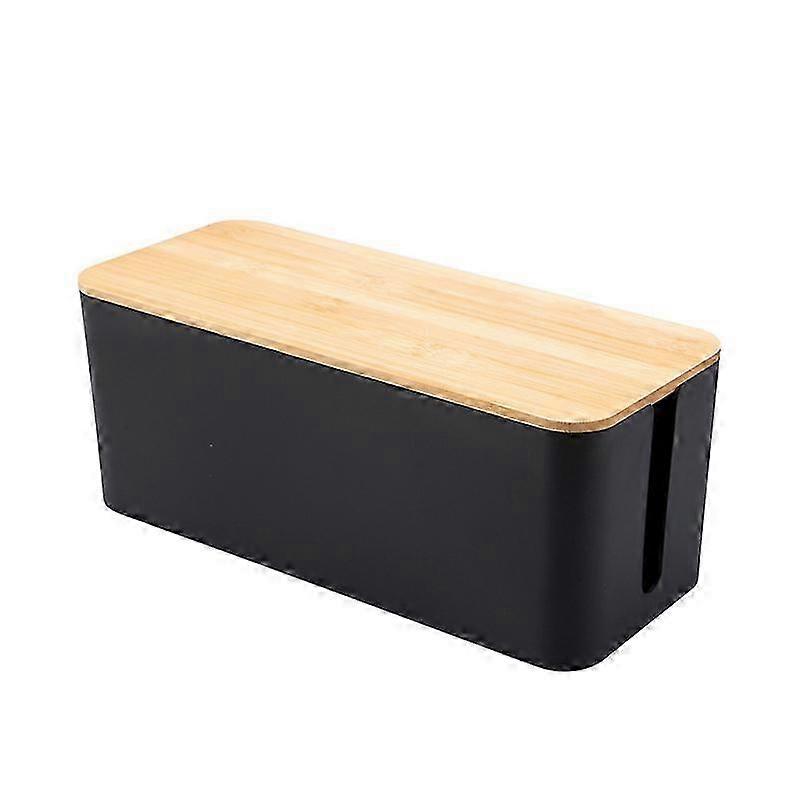 Large Wooden Cable Organizer Box