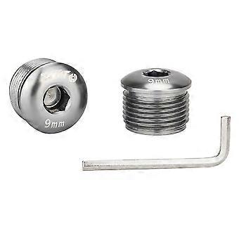 ZTTO aluminiumslegering pedal støvhætter M14 x 9 mm låseskruer cykeltilbehør reparationsdele