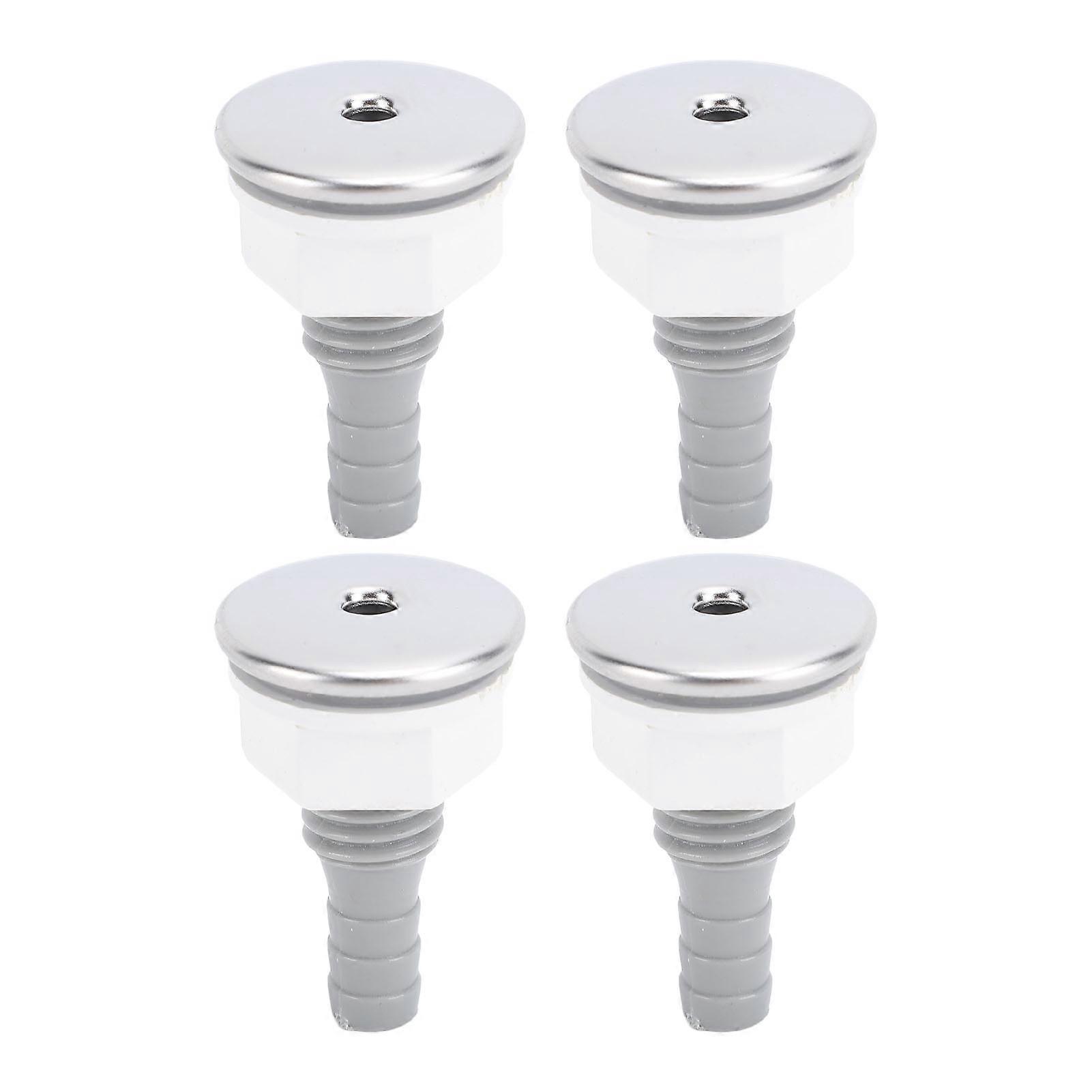 4 قطع حوض الاستحمام فقاعة الهواء نفاثة فوهة PVC سبا حوض الاستحمام فوهة فقاعة مستقيمة لملحق حمام السباحة