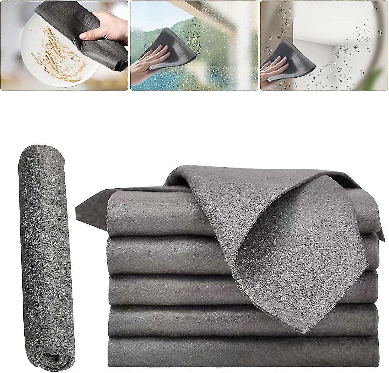 Chiffon de nettoyage magique épais, chiffons de nettoyage en microfibre pour vitres, chiffons de nettoyage réutilisables