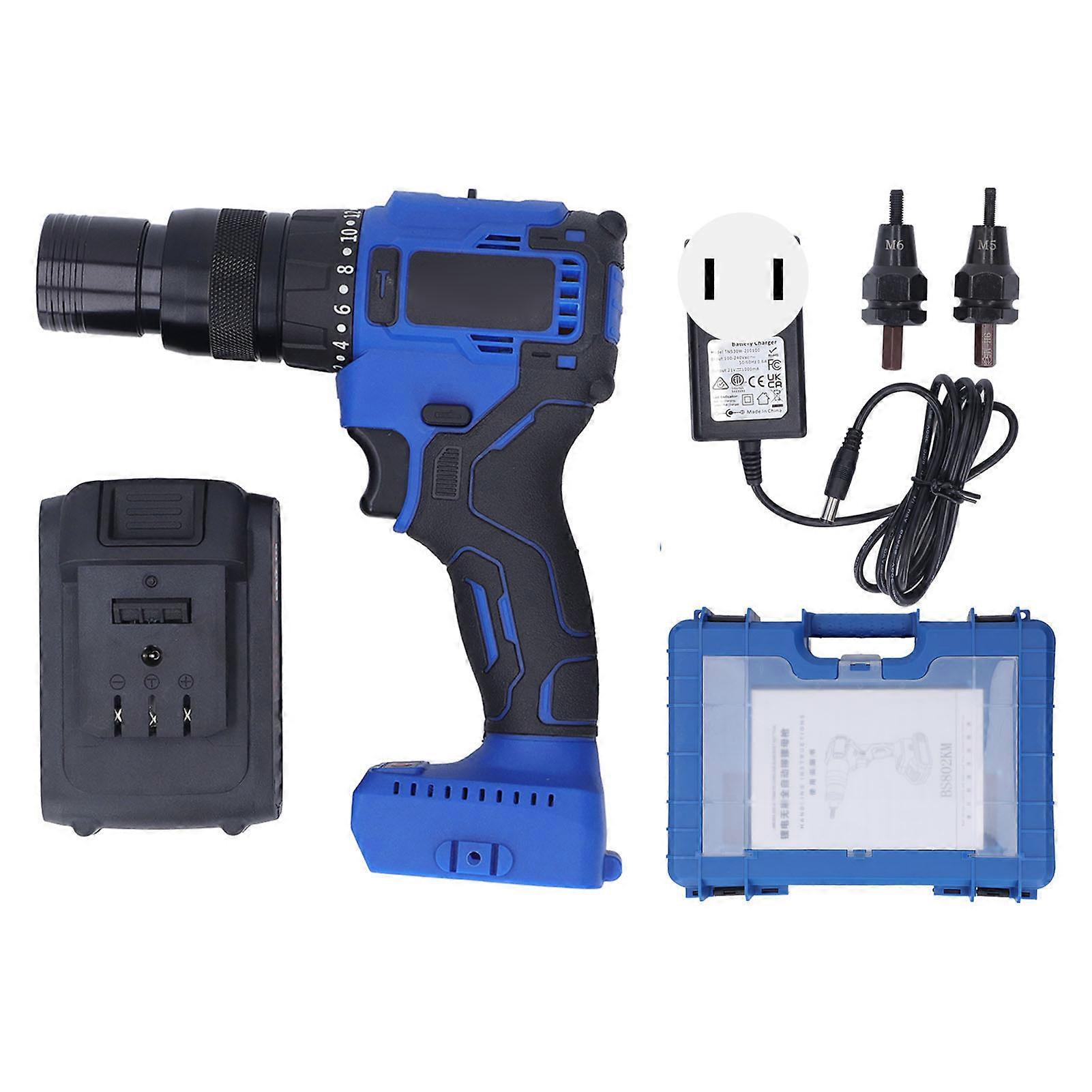 Cordless Rivet Gun M5 M6 LED Automatic Riveter Tool 100‑240V AC for Installation Assembly