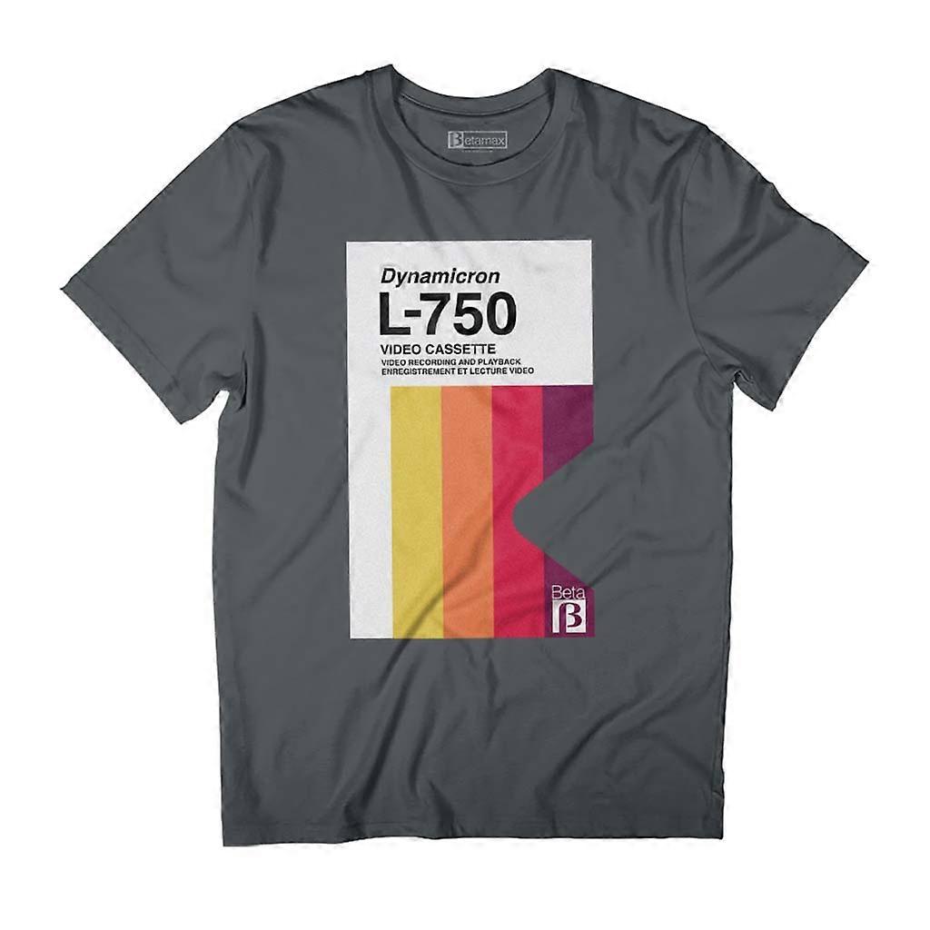 Betamax Dynamicron L 750 Video Cassette Multicolour Stripe Men's T-Shirt