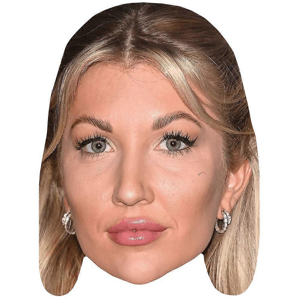 Kate Cassidy (Hair Down) Celebrity Mask, Flat Card Face