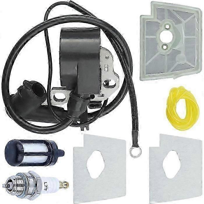 Ignition Coil Air Filter Kit Compatible With STIHL FS220 FS160 FS280 FS290 FR220 TRIMMER FIT MS180 MS180C MS170C 017 018 -cdsx