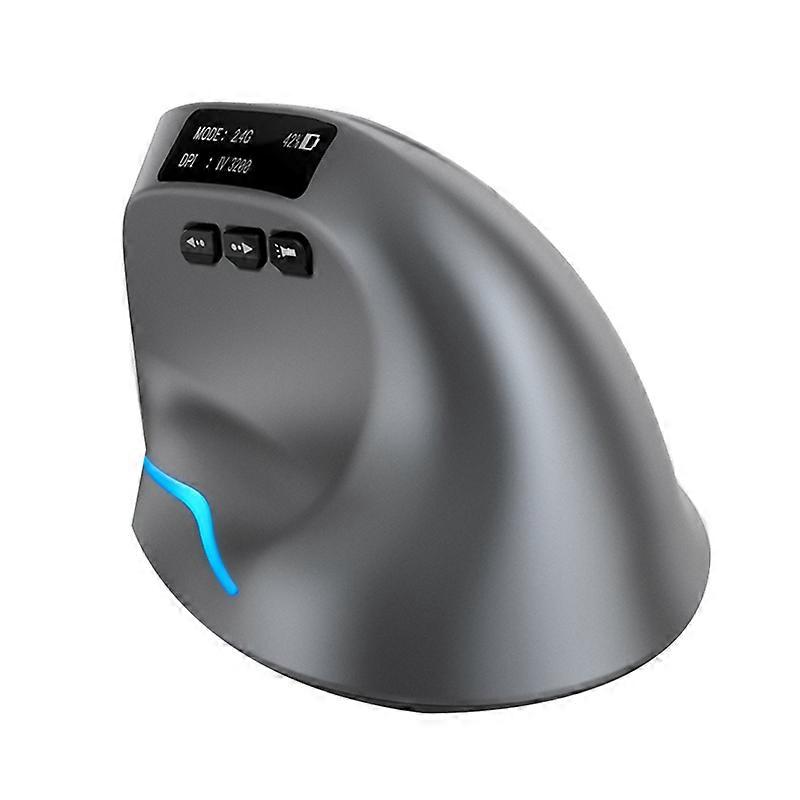 Bluetooth Wireless Mouse with OLED Screen USB RGB Rechargeable Mouse