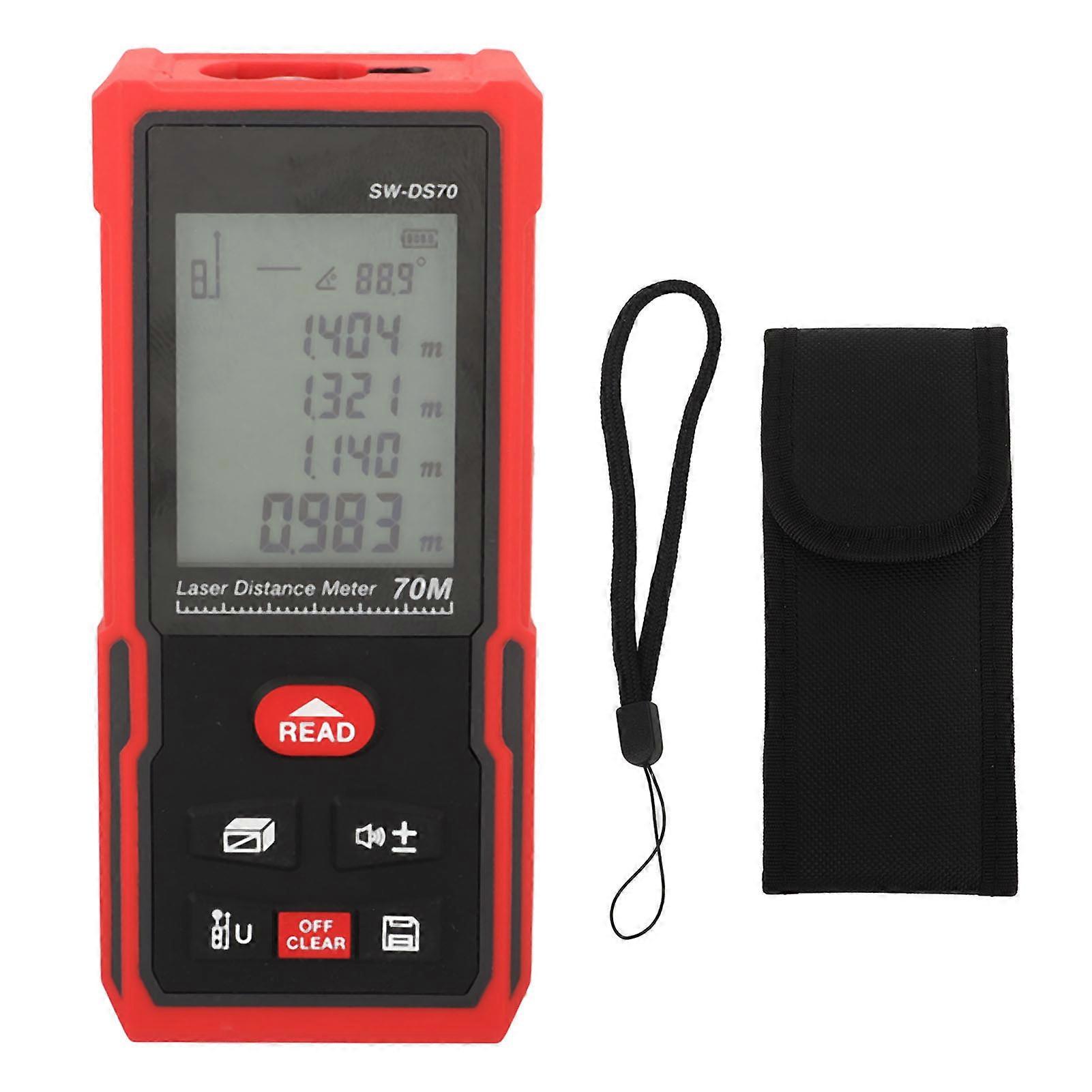 Laser-Entfernungsmesser Schnelle genaue Messung Handheld-Infrarot-Lasermessgerät 630 bis 670 nm