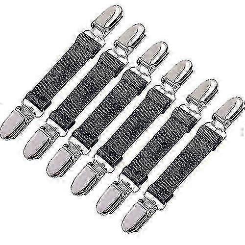 6 stk Vintervottklips Elastiske hansker i rustfritt stål Klips Beste gave