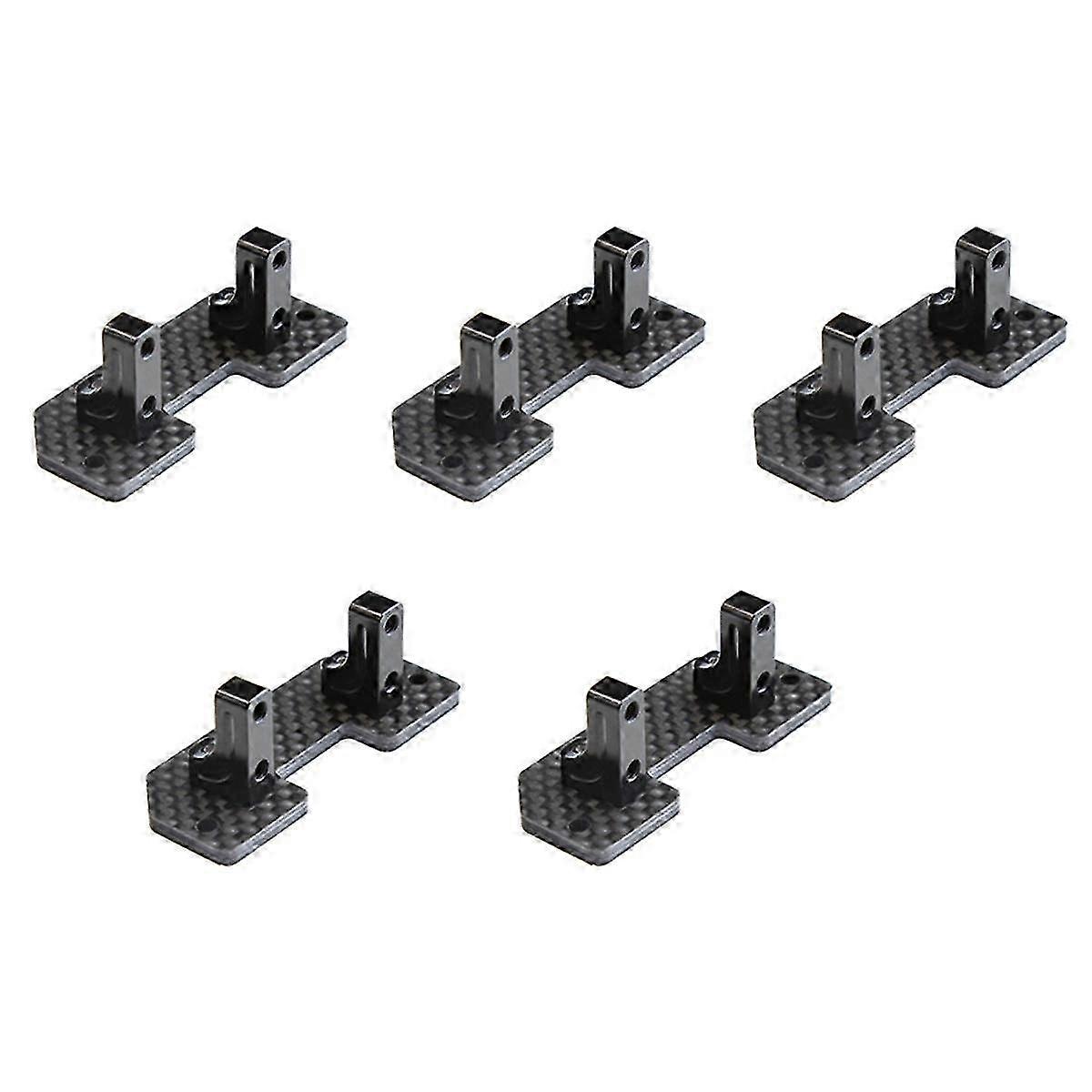 5X Carbon Fiber Servo Mount Axle Up Servo Fixed Bracket for Axial SCX10 SCX10 II 90046 1/10 RC Craw