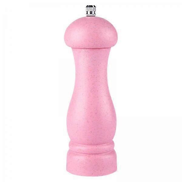 2xManuelle Pfeffer- oder Salzmühle Keramik Mahlkern Nachfüllbar Verstellbar Rosa