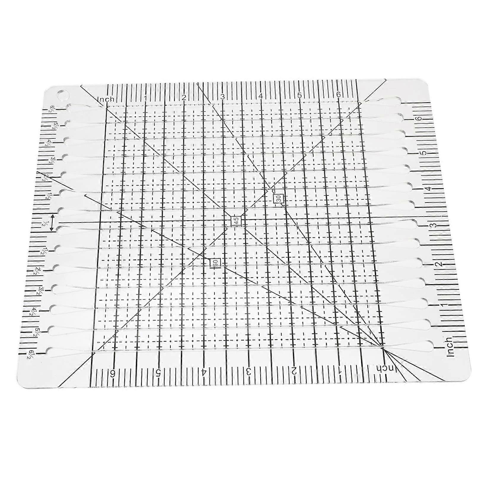 DIY Patchwork Tool Quilting Templates Ruler Set for Accurate Sewing and Cutting, Durable Acrylic, Multiple Sizes