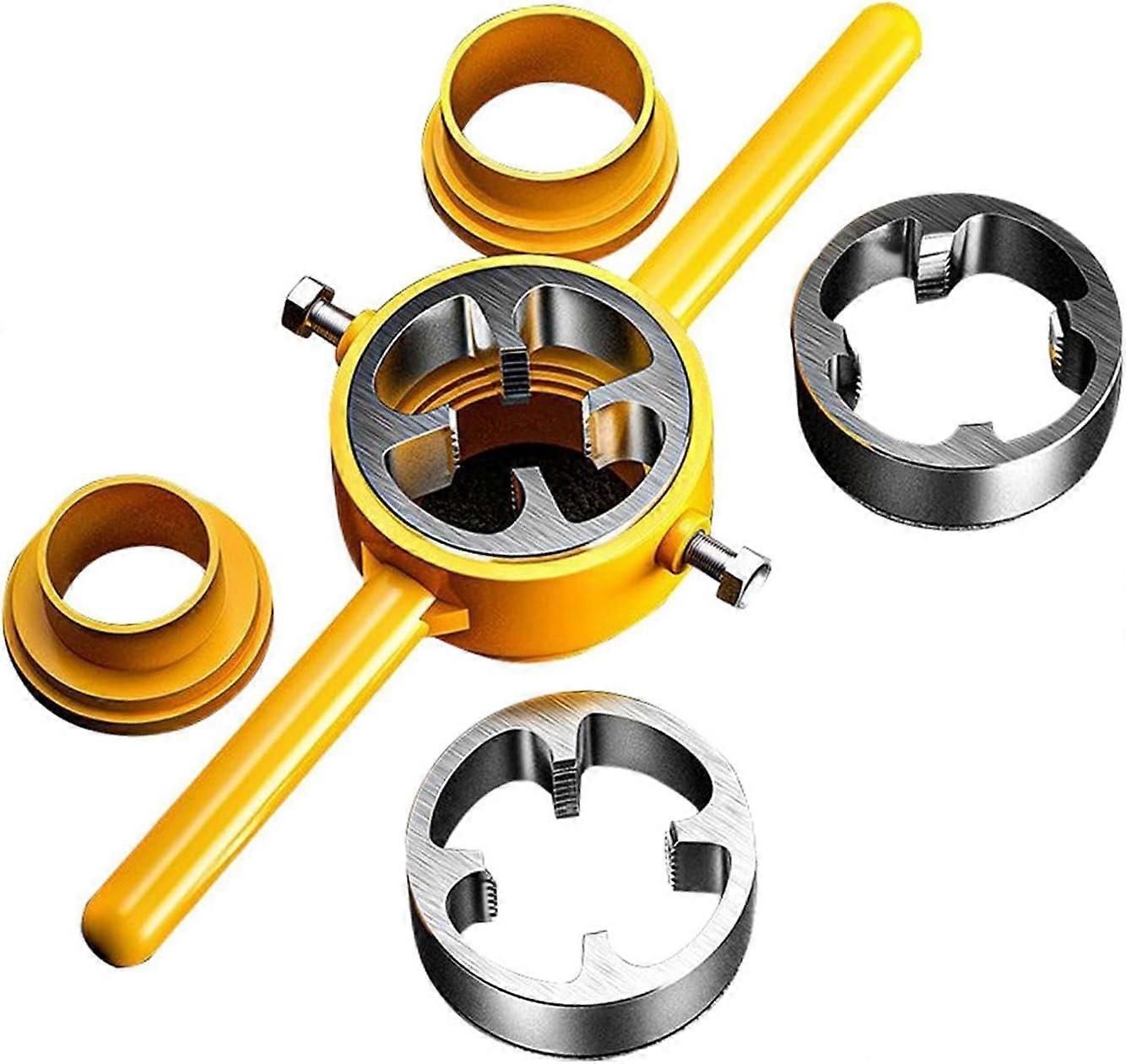 Pipe Threader Kit 6X Heavy-Duty Wear-Resistant Thread Maker Wire Tap Wrench For PVC Pipe DIY Home Use