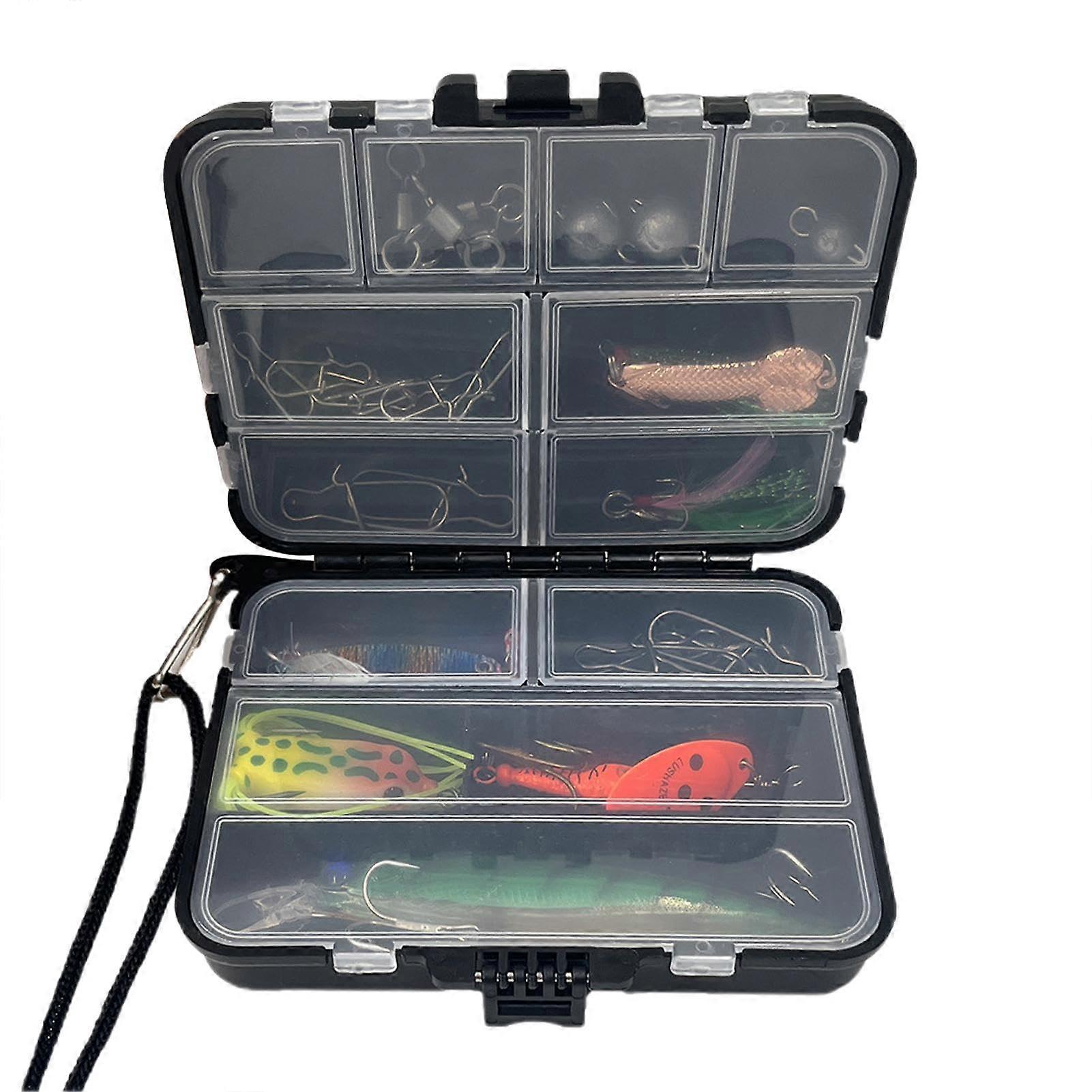 Tackle Box Organiser Fishing Storage Container with Dividers