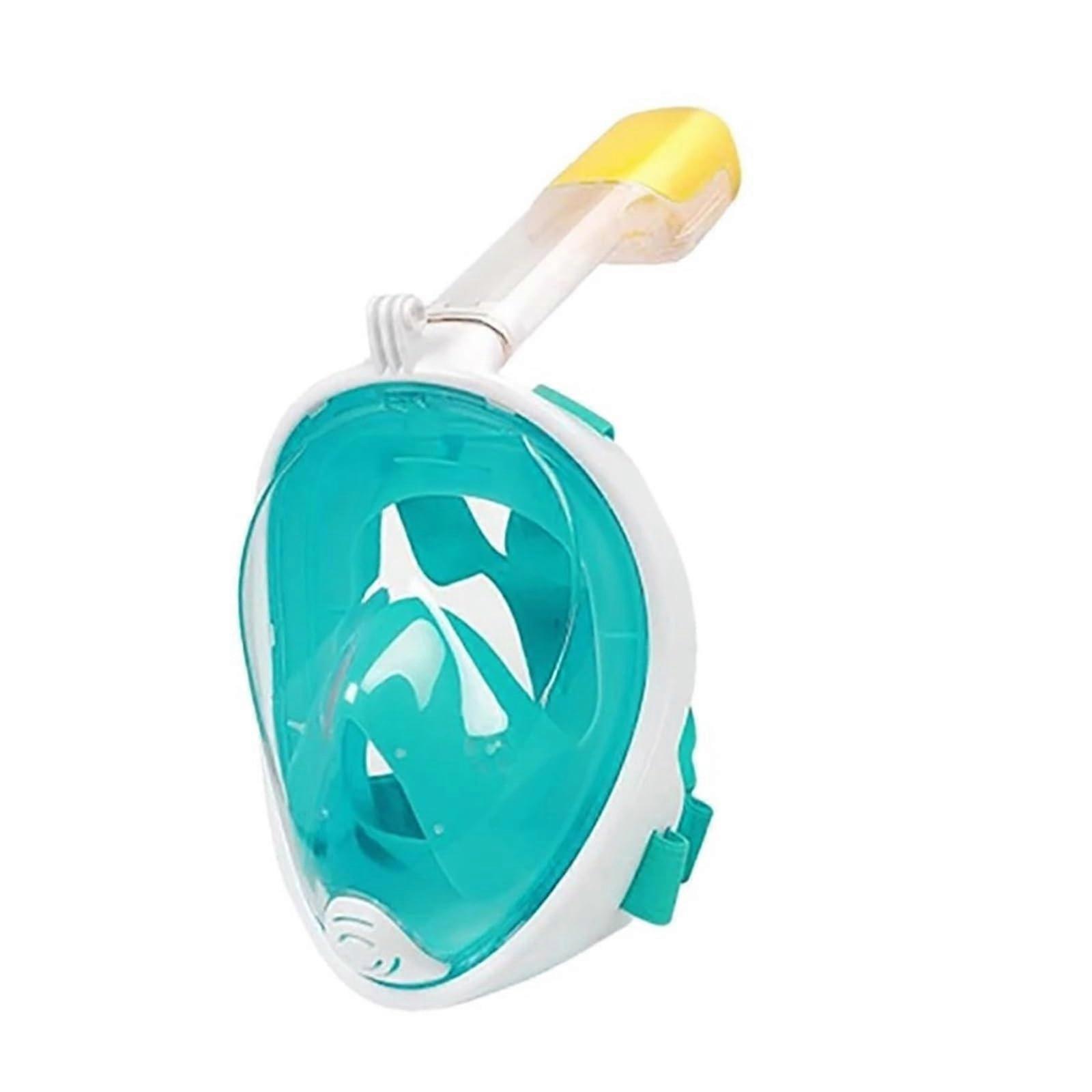 Snorkel Mask Full Face Anti Fog Scuba Diving Respiratory Mask for Snorkelling - Green SM, Waterproof Design