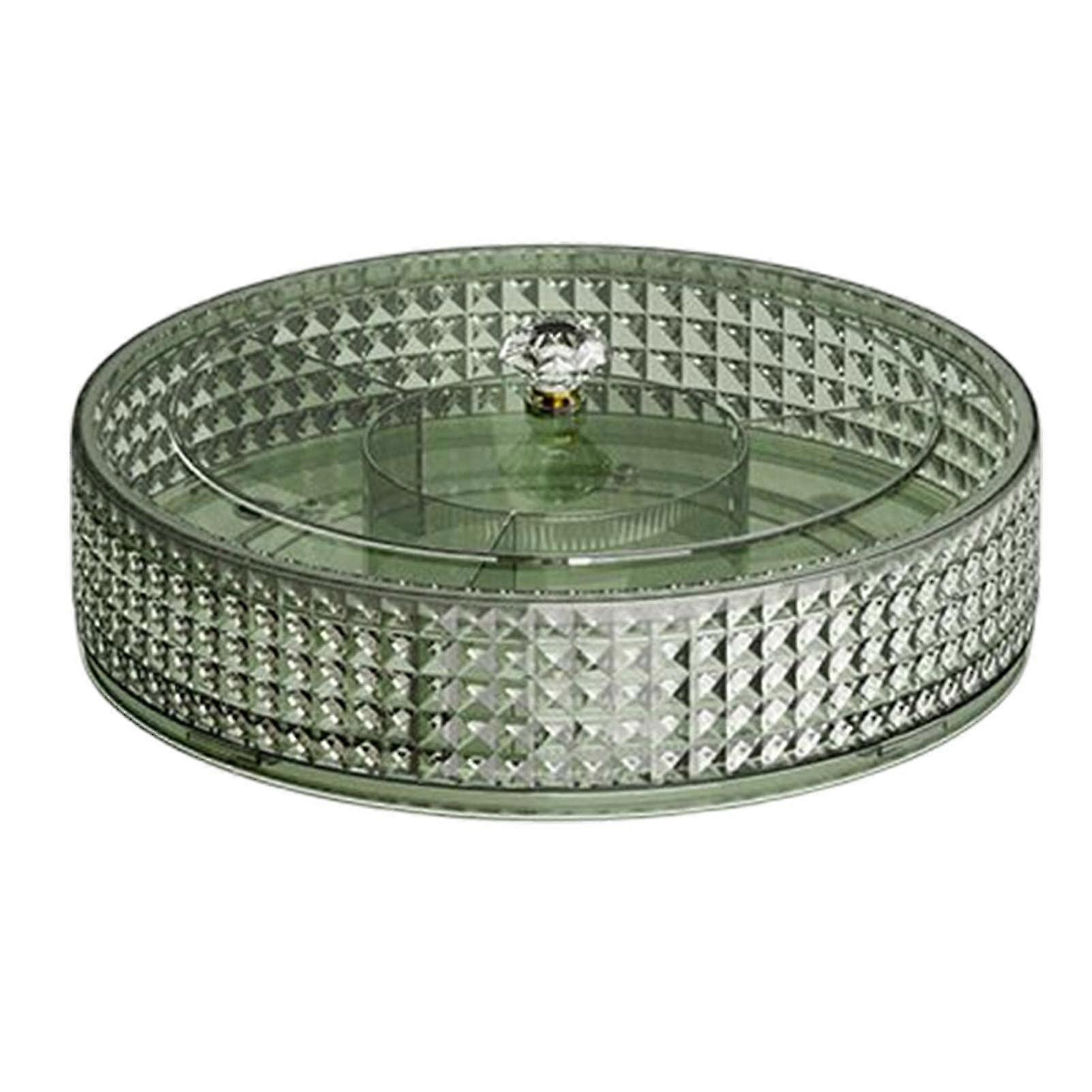 Kapaklı Meyve Tabağı, Şeker, Meyve, Kuruyemiş için Yuvarlak Bölünmüş Servis Tepsisi