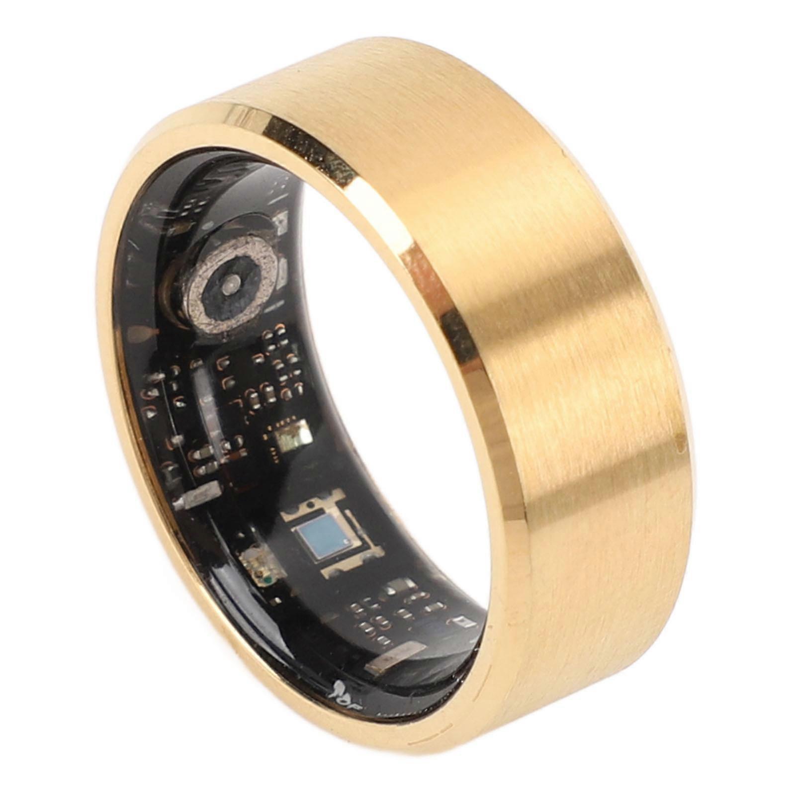 Smart Ring Sleep Tracking 50m Water Proof Multi Sport Mode Calories Monitoring Smart Ring Health Tracker for Android 6.0 for IOS 11.0 Size 10 