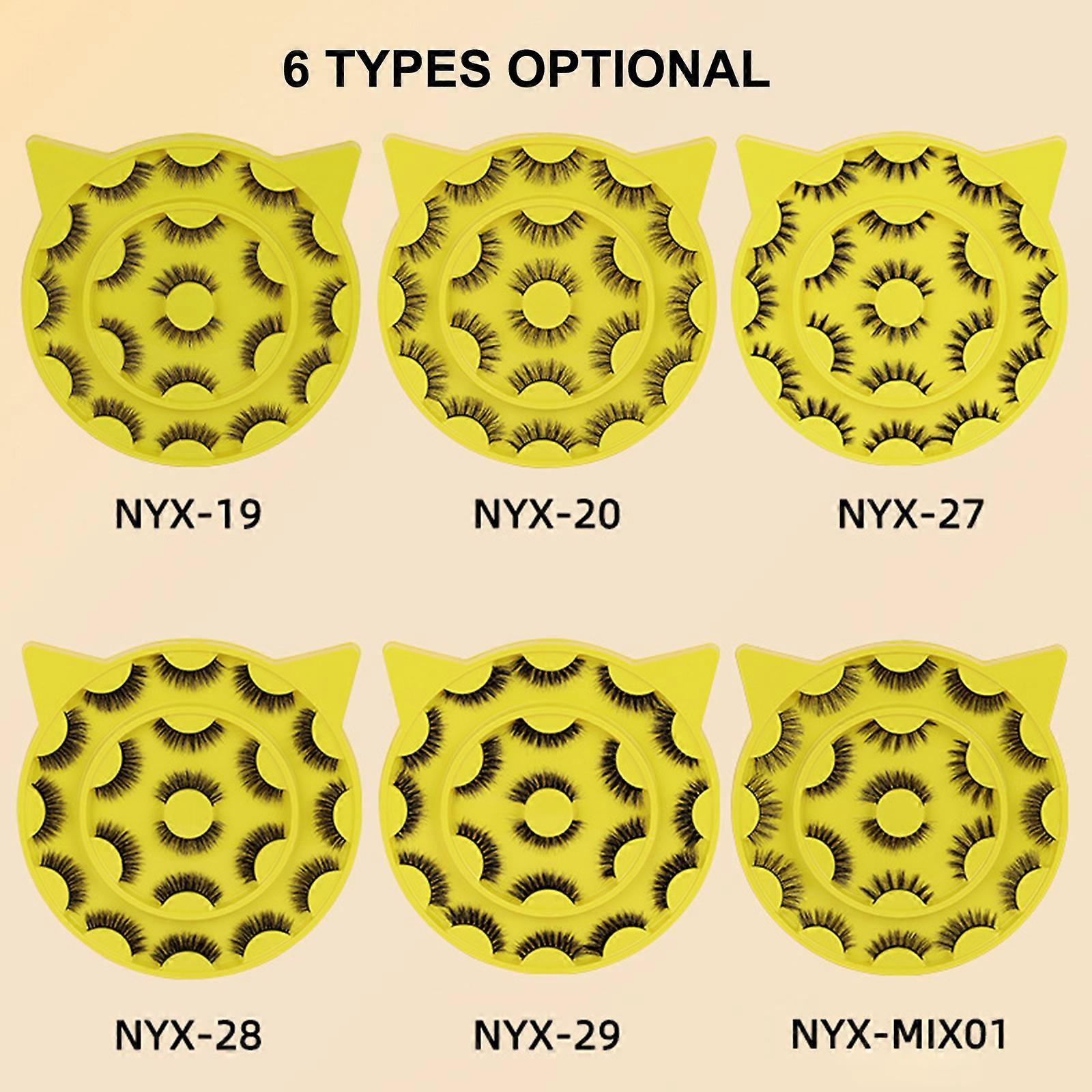 False eyelashes 3D thick and curly lashes 10 pairs