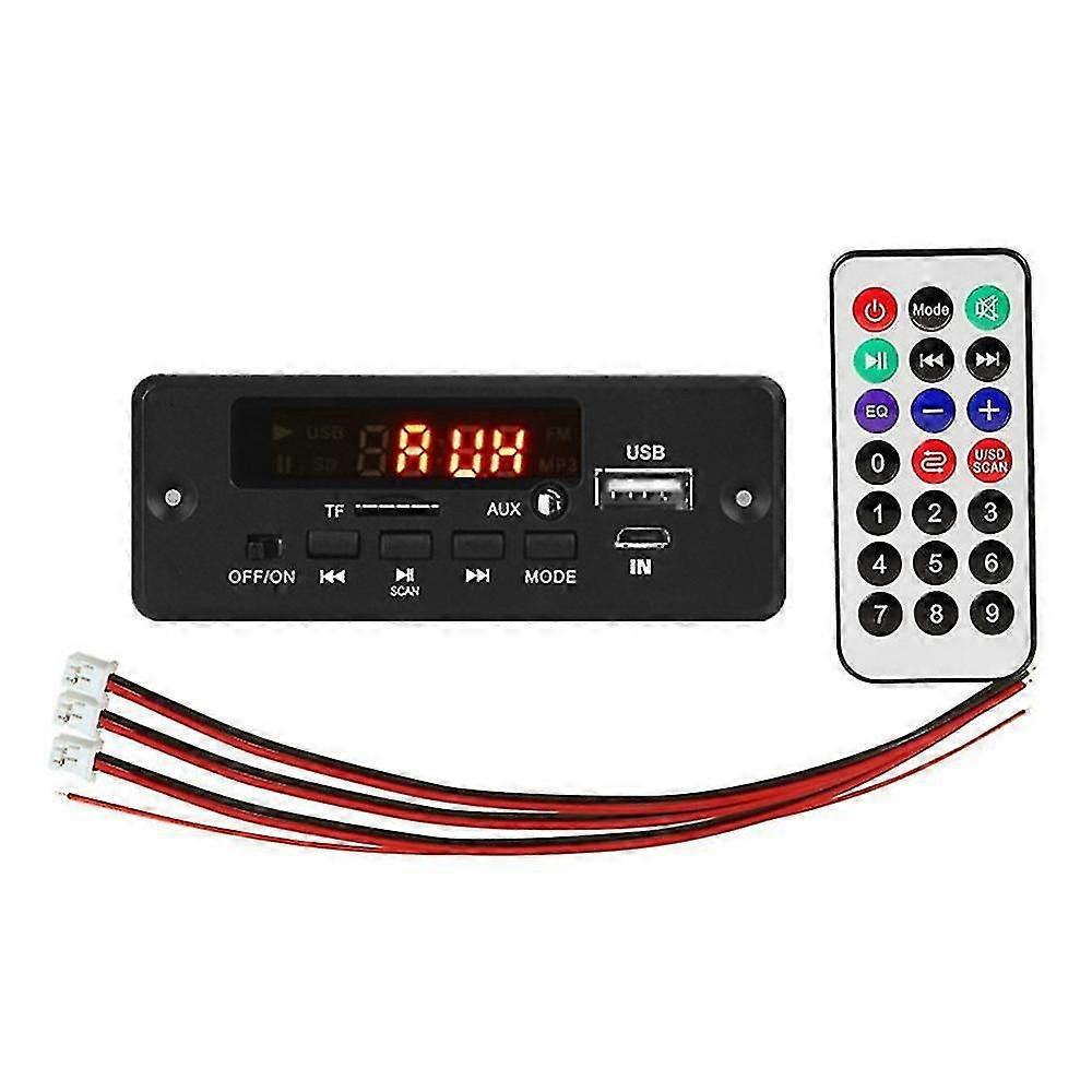 2x25w 50w Amplifier Mp3 Player Decoder Board 5v-12v Bluetooth 5.0 Car Fm Radio Module Support Tf Us