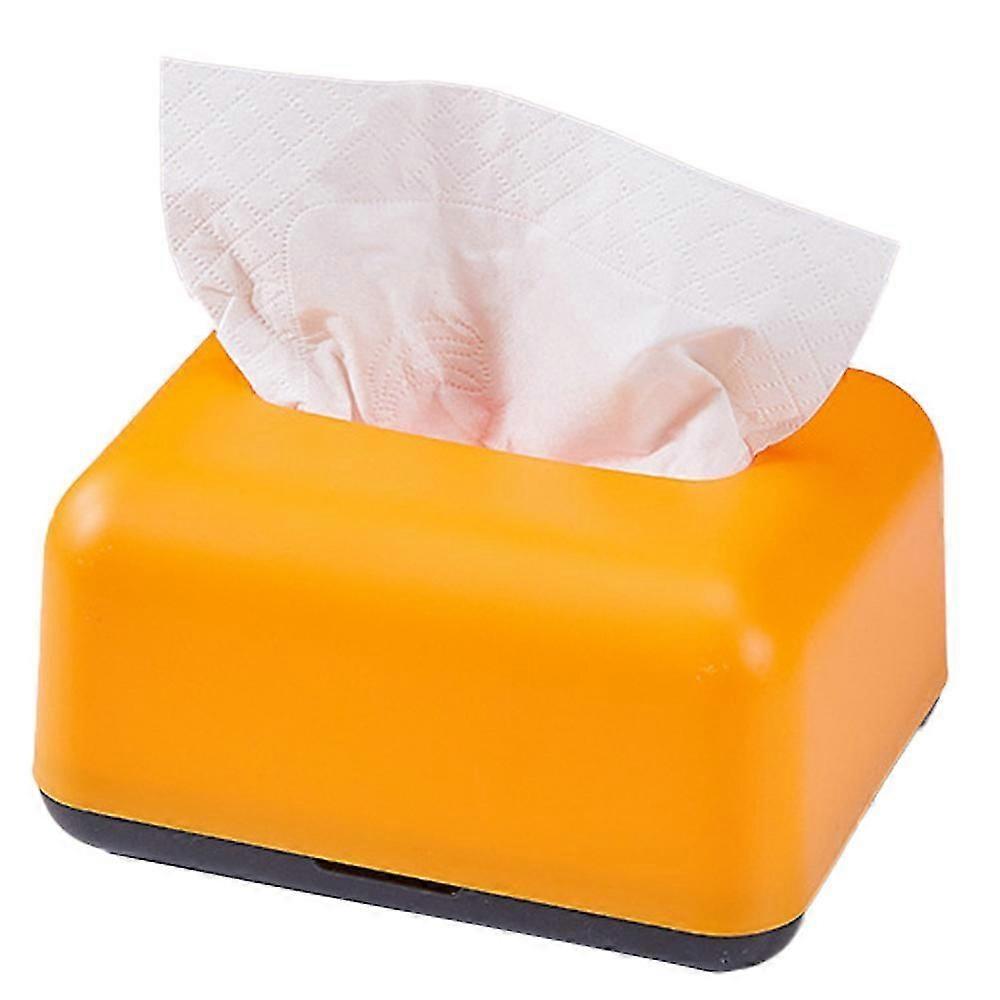 Small Paper Box For Home, Restaurant, Hotel Or Restaurant, Rectangular Tissue Box, Orange
