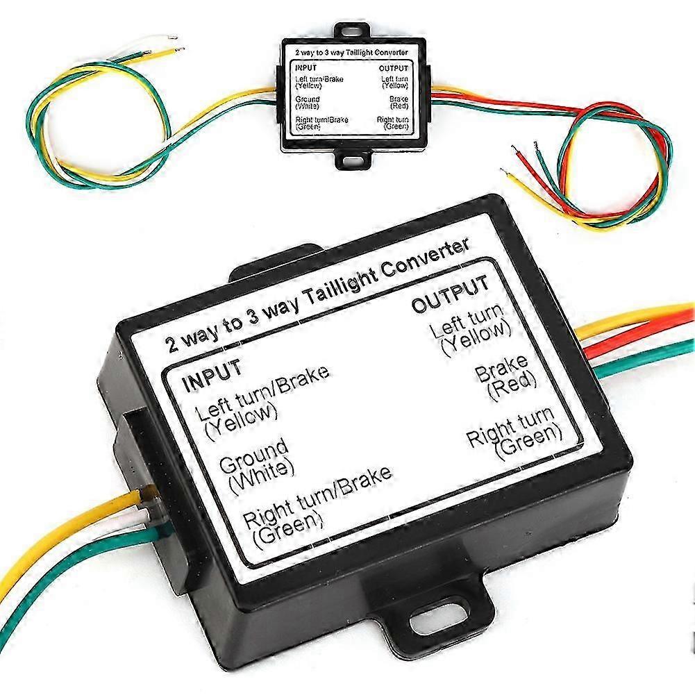 2-to-3 Wire Splice Trailer Converter Electrical System Wire Harness Adapter US Type