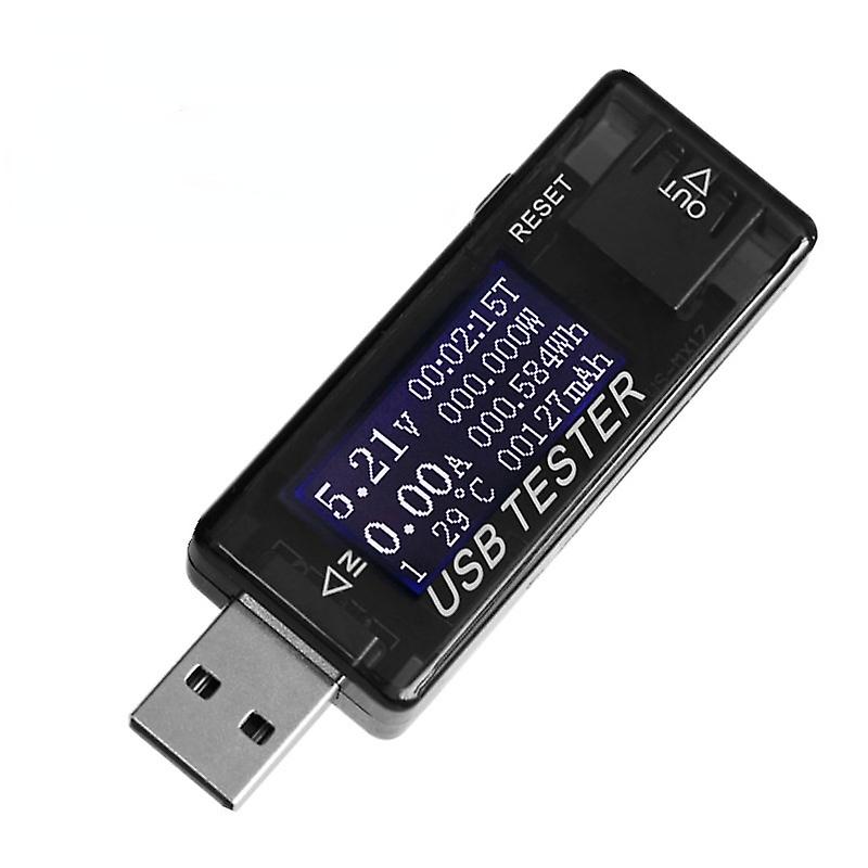 elektrisk strøm usb kapasitet spenning tester strømmåler monitor voltmeter ammeter