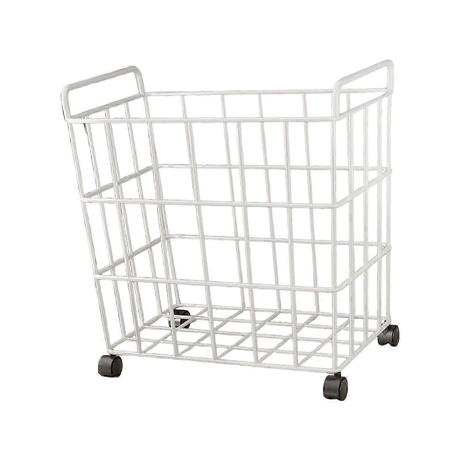 (לבן L) עגלת אחסון כדור ספורט ברזל עגלת כדור נוחה למוסכים חדר כושר שחור L