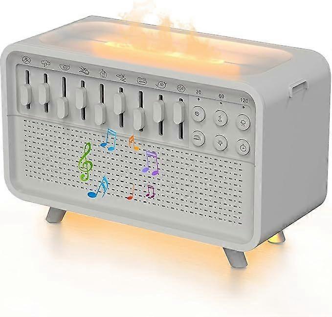 8-Mode White Noise Sleep Machine, Sleep Aid with Aromatherapy Humidifier, Night Light, Timer for Better Sleep