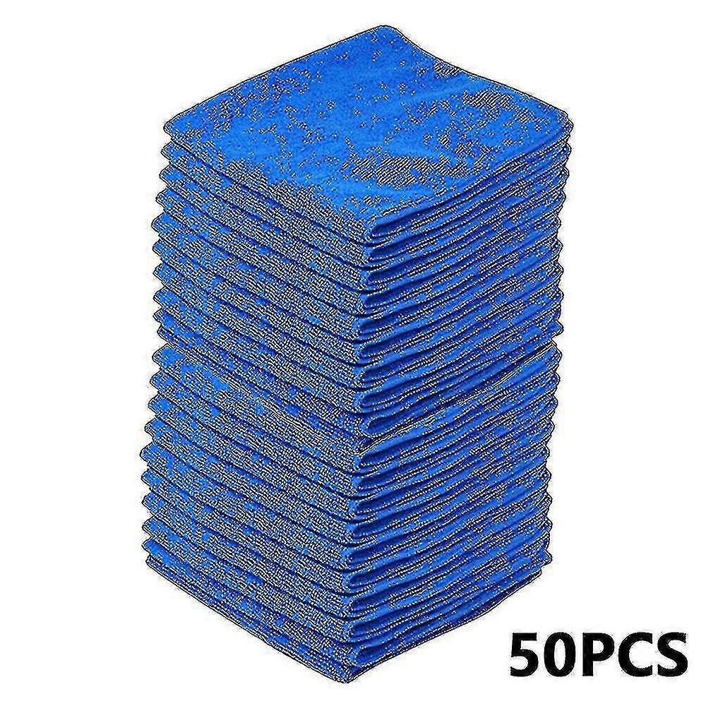 50pcs πανιά καθαρισμού αυτοκινήτων μικροϊνών για την αυτόματη λεπτομερή, μαλακό ξεσκονόπανο πετσετών πλυσίματος