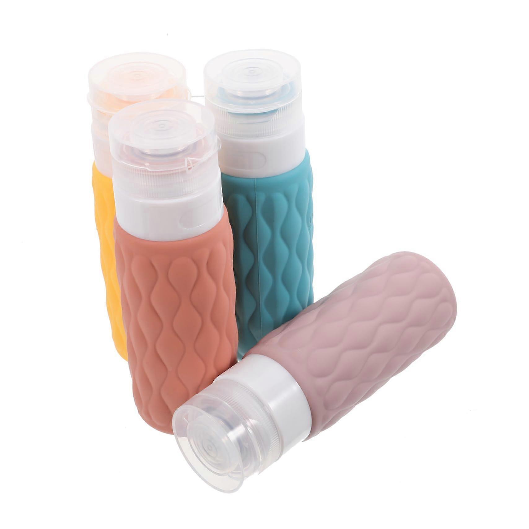 Bulk Shampoo Dispenser Bottles 100ml Travel Shampoo and Conditioner Containers Refillable Silicone Bottles Ref: 7211