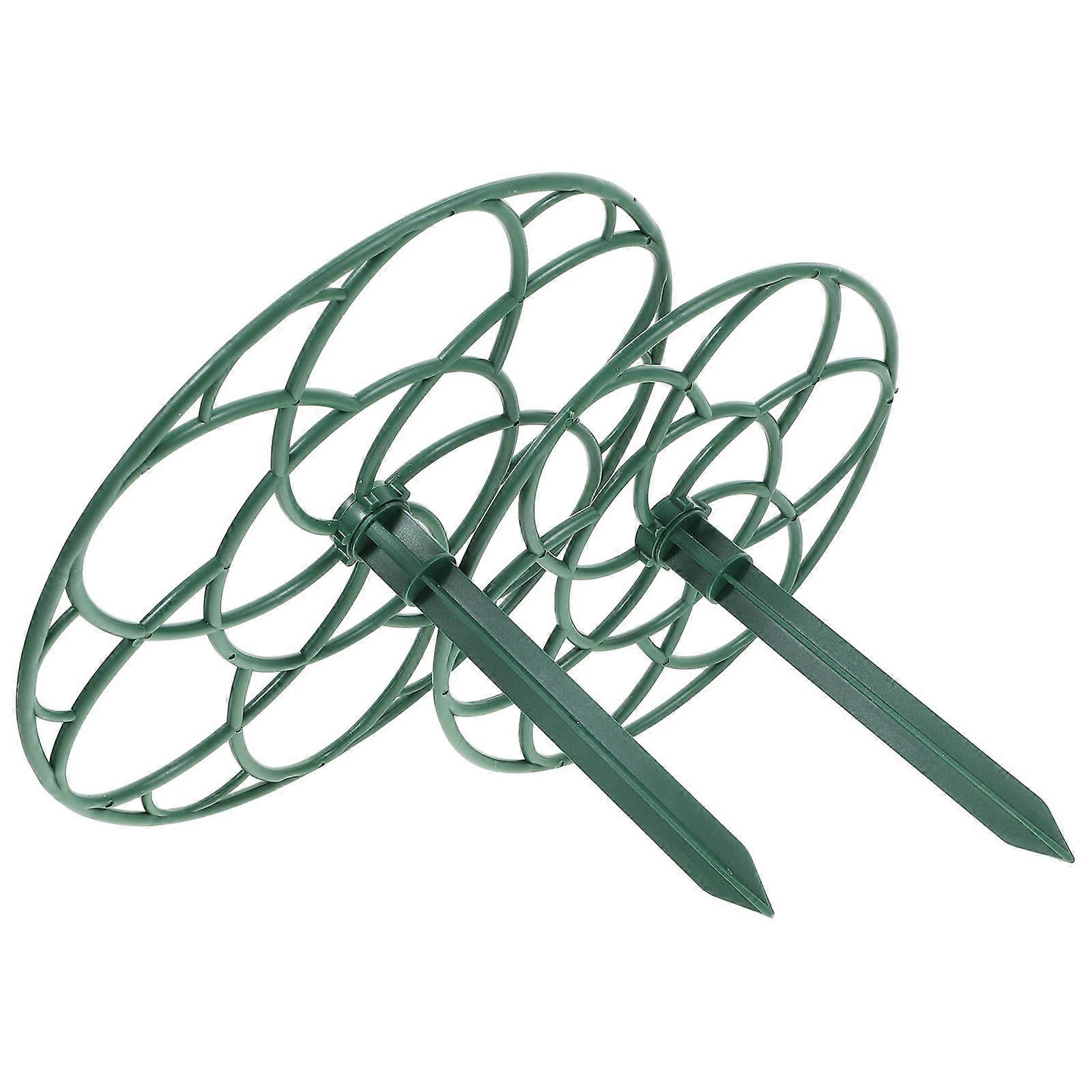 2PCS Green Flower Support Rack for Gardening Use Durable Material