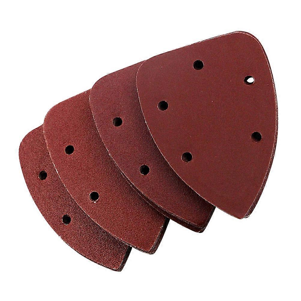 40 Hook & Loop Sander Sheets with Aluminium Oxide for Sander Use in Brown, 40pcs Various Grits