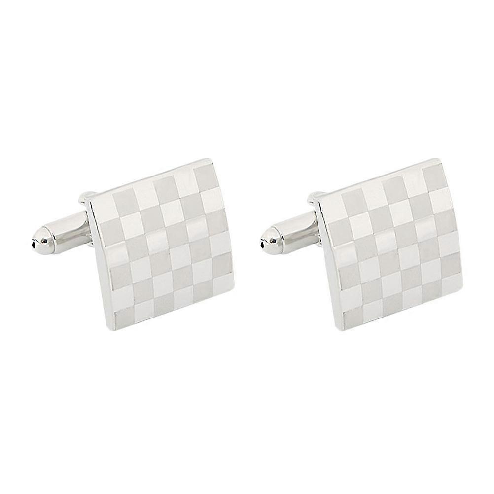 Elegant Square Pattern Cufflinks for Men – Resistant Design Tuxedo Shirt Accessories for Business, Weddings & Formal Occasions