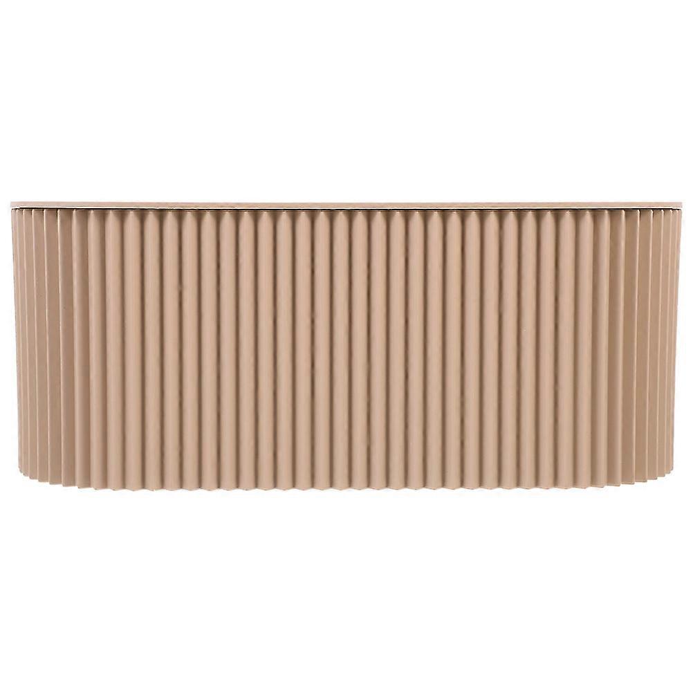 Cord Organizer For Desk Cable Management Box Rectangular Khaki 33X13X11cm Heat Dissipation 1Set