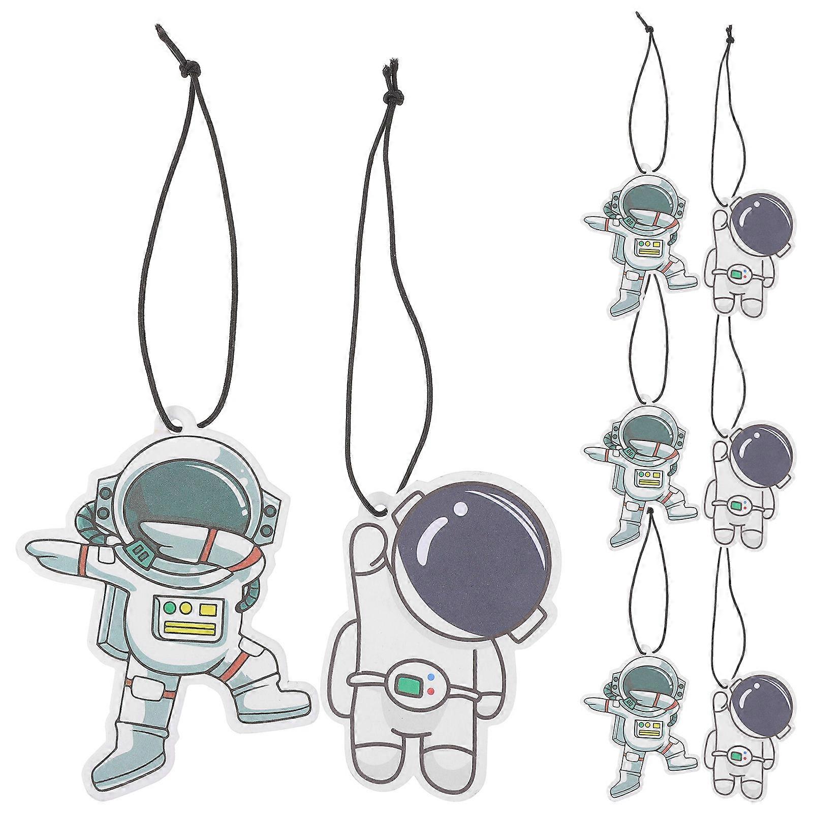 Hanging Style Car Freshener Fatigue Relief Paper Material 6x5cm 8Pcs