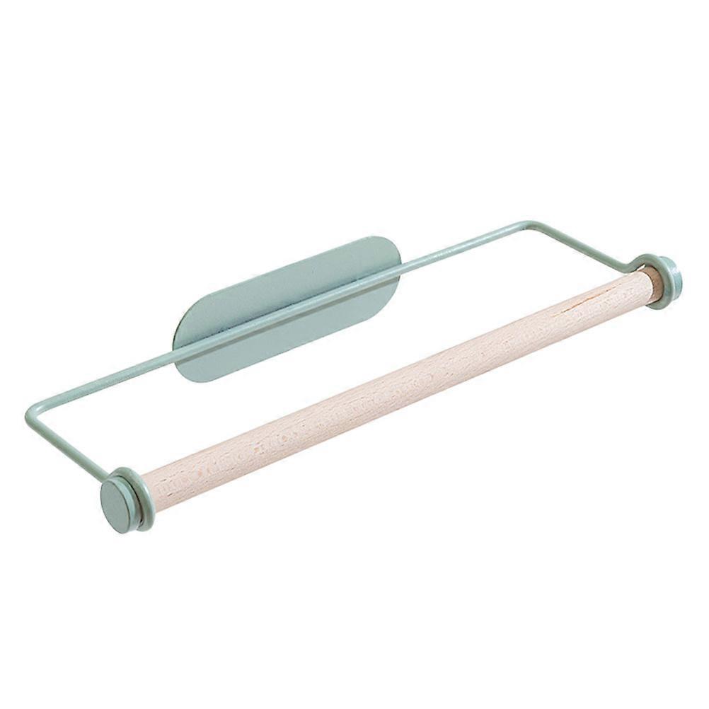 Wall-mounted Cleaning Cloth Rack Towel Holder Roll Paper Holder Green 28x9cm Rustproof 1Pack