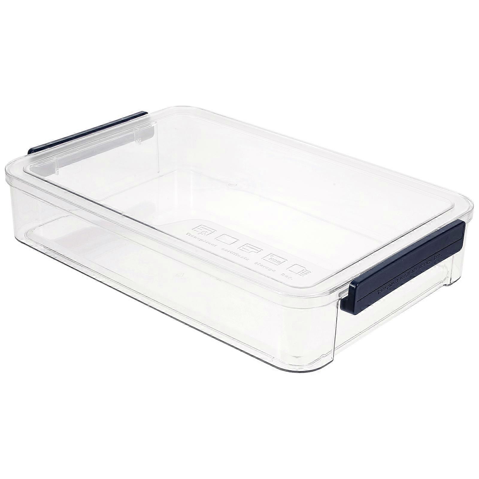 Home Document Organizer Portable Project Case Blue 36.3X23.9cm Dustproof Waterproof Wear-Resistant 1Pcs
