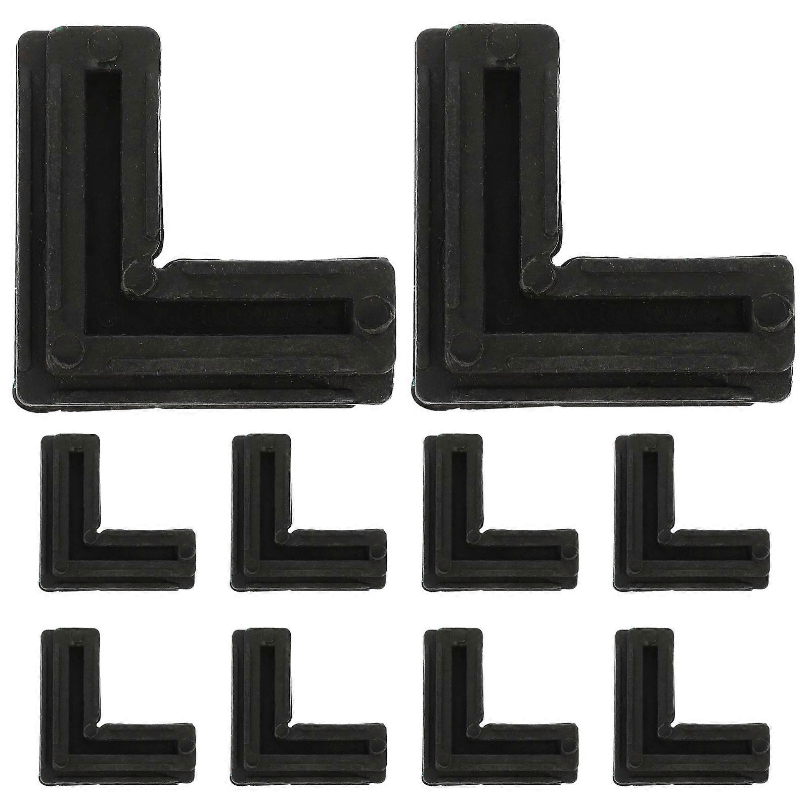 Screen Door Corner Insert Plastic Screen Frame Profiles For DIY Enthusiast Square Shape Stability 10Pcs 2.2X2.2X0.4in