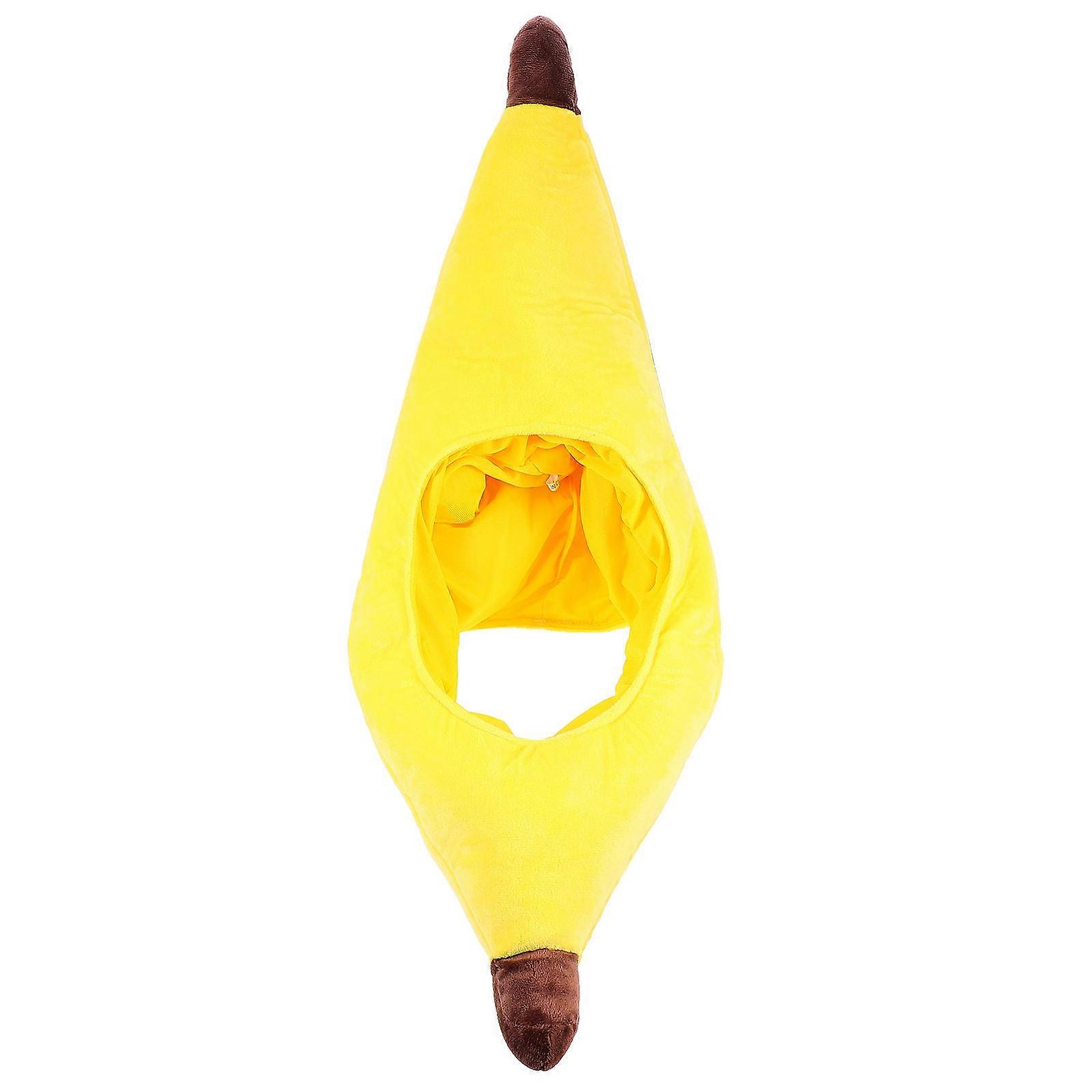 Photo Prop Hat Banana Shape Costume Headwear For Role Plays 1Pack