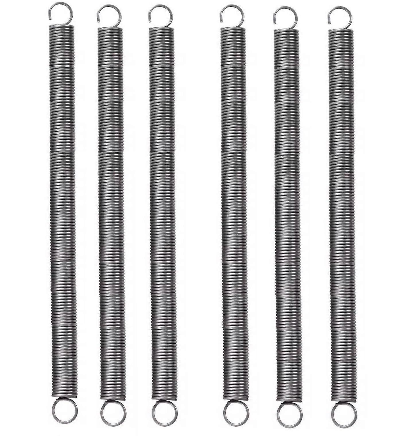 Extension Spring With Hooks 250mm Length, 2.0mm Wire Diameter, 22mm Outer Diameter, Set Of 6