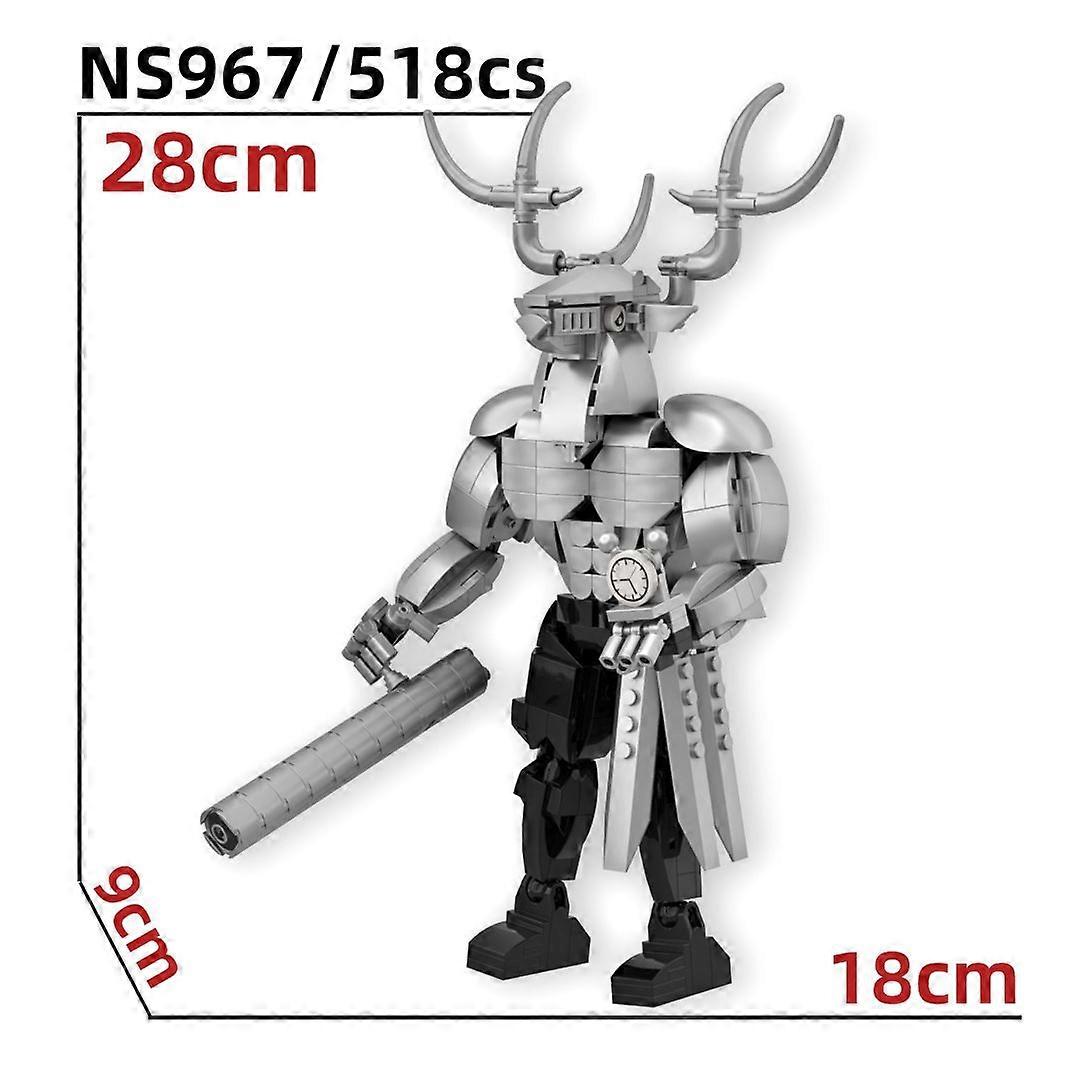 Italienische Brainrot Bausteine 6 Stück - Tung Tung Figuren Zum Zusammenbauen