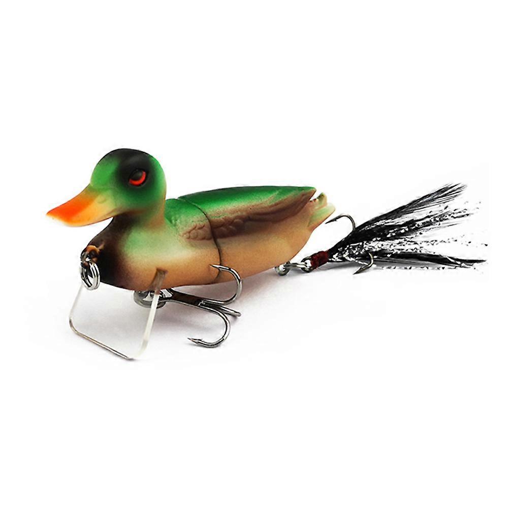Simulation Angeln Köder Topwater Schwimmköder Barsch Angelausrüstung 7cm Länge 10g Gewicht Lebensechte Ente Imitation 1Set