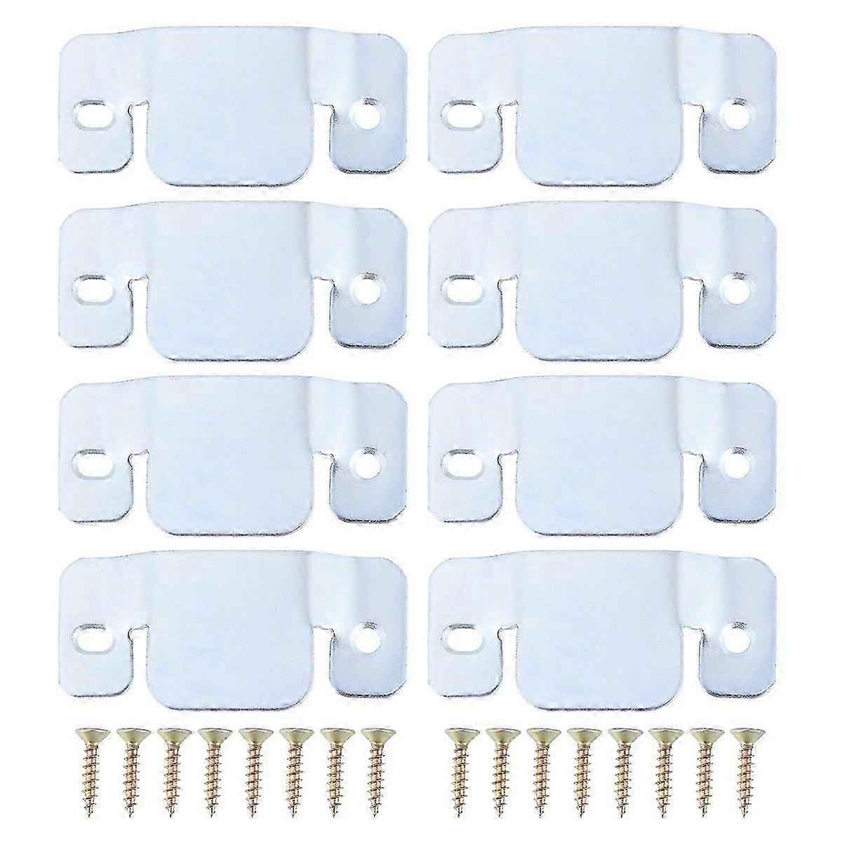 8pcs Universal Sectional Sofa Interlocking Furniture Connector with 16pcs Screws