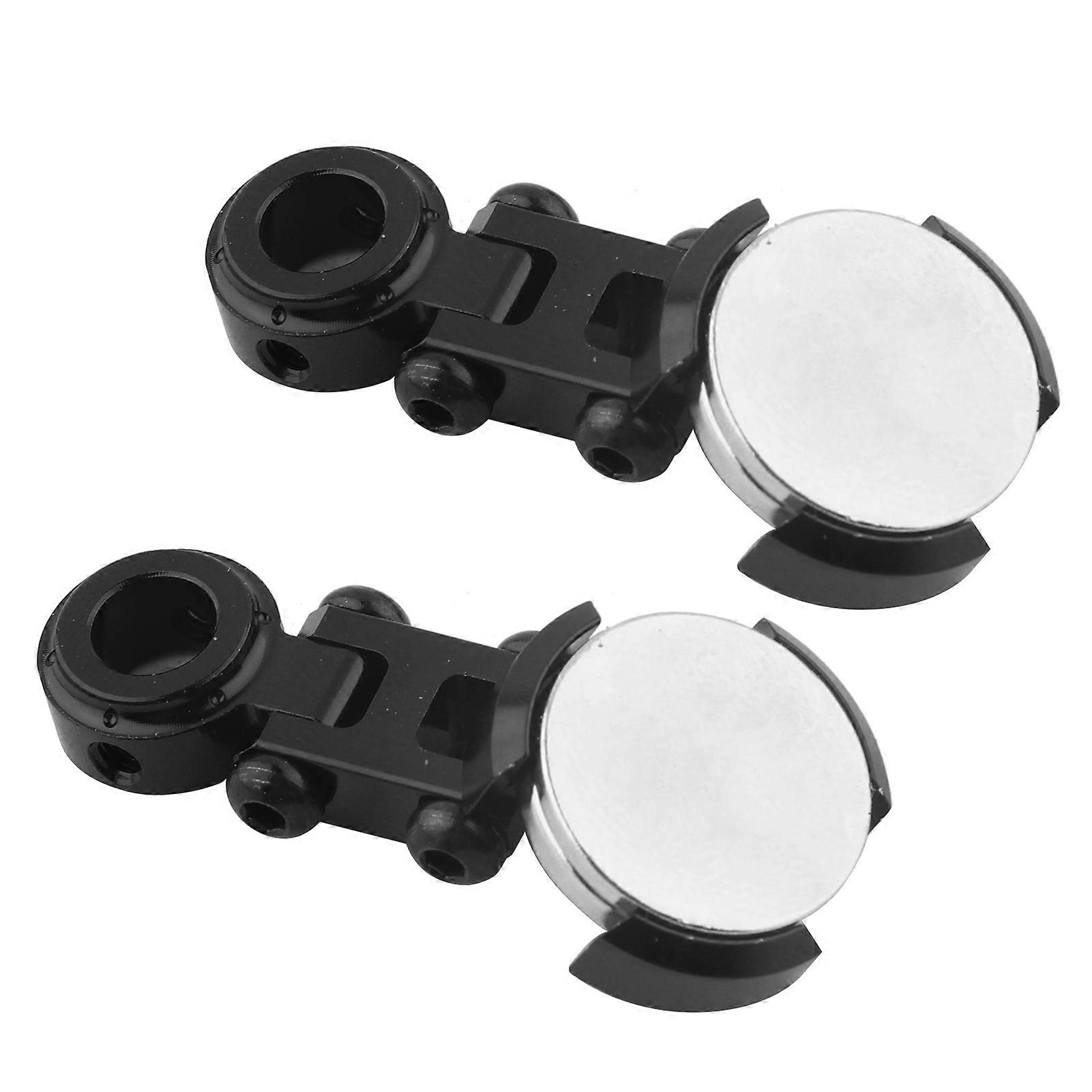 2Pcs Metal Stealth Magnetic Body Mounts for RC Model Vehicle (Black)