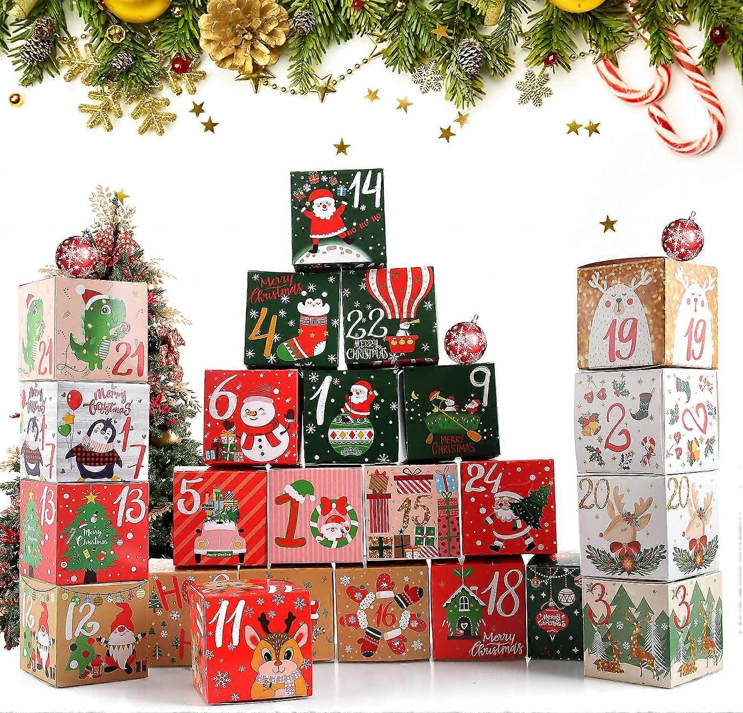 Advent Calendar Boxes, 24 Advent Calendar, Christmas Calendar Box, Advent Box, DIY Advent Calendar (AAA)
