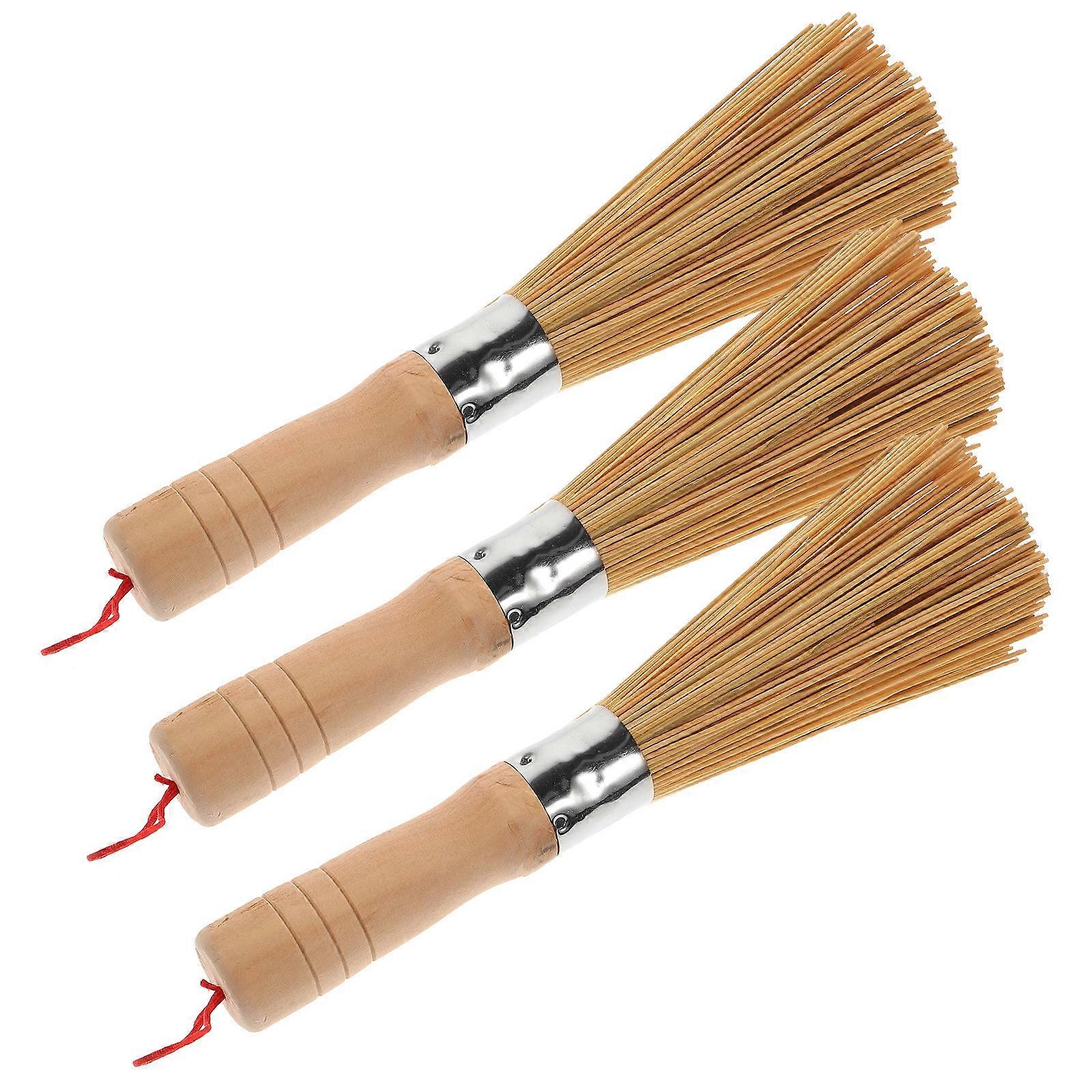 3pcs Bamboo Heat Resistant Pots for Kitchen Restaurant