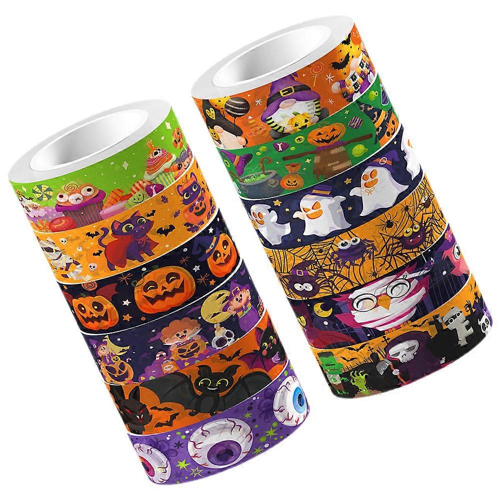 Tape For Scrapbooking Multi-Colored Halloween Design For 12 Rolls