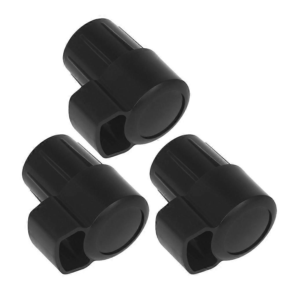 Alto Sax End Plug Cap Professional Design For Saxophonists Noise Reduction Black 4.10X3.70X2.30cm 3Pcs
